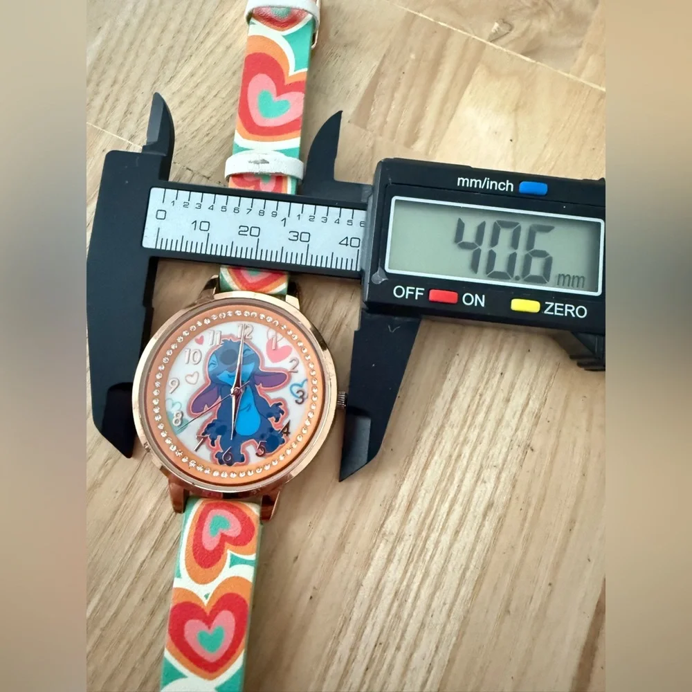 Disney Lilo and stitch rose gold tone fashion watch NEW BATTERY